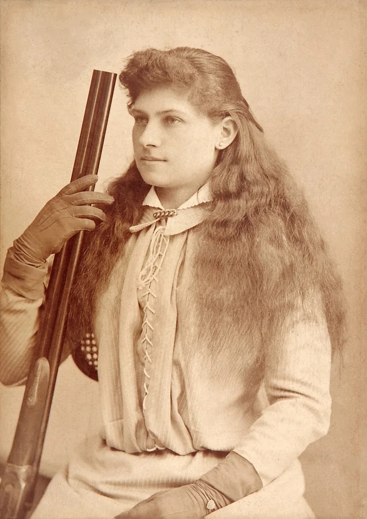 Studio portrait of Annie Oakley, c. 1880s