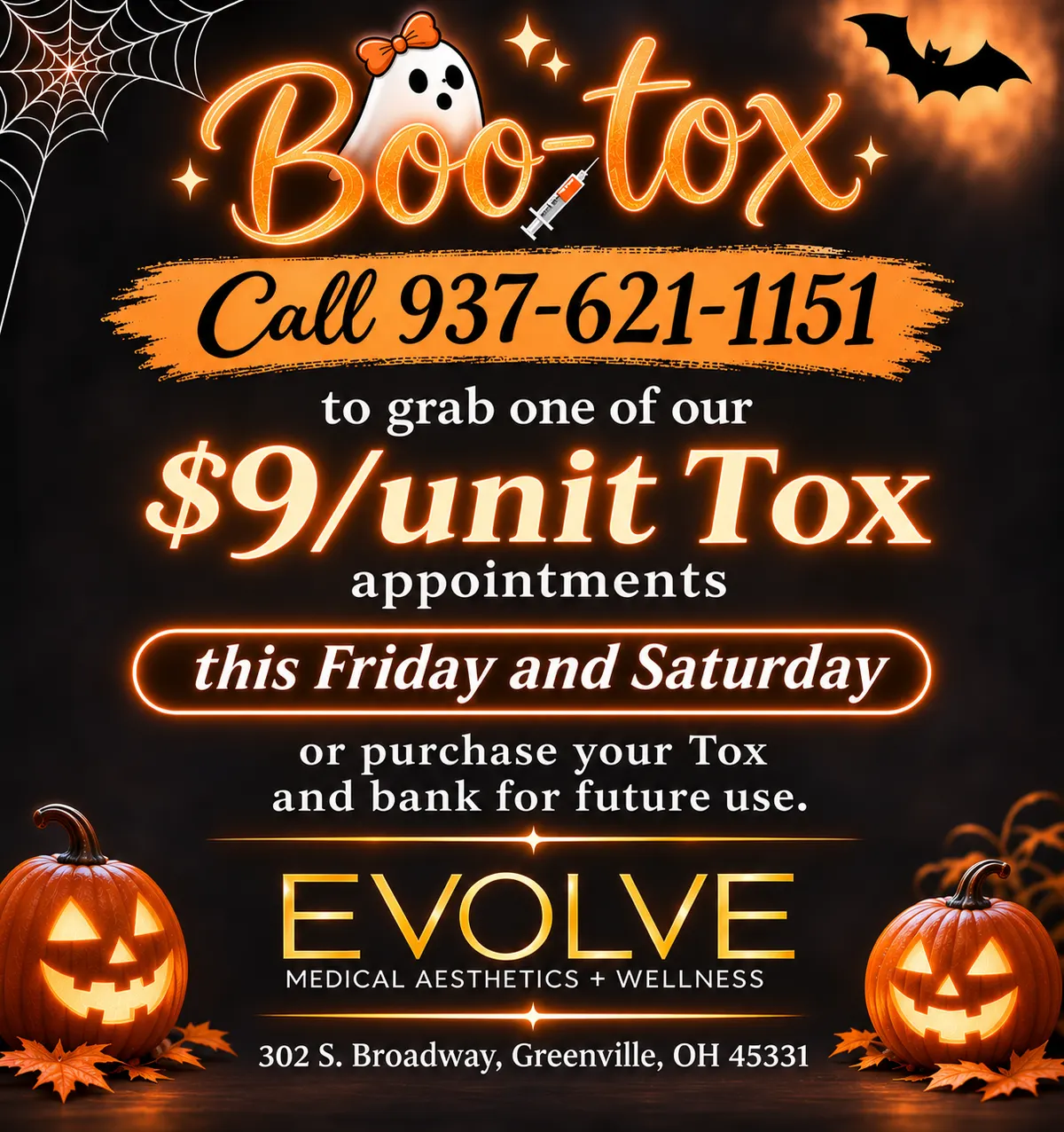 Flyer for Boo-Tox is Back!
